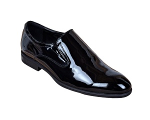 Pantofi barbati, eleganti, din piele naturala, fara siret, Negru LAC SIR073NEL - Img 6