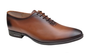 Pantofi barbati eleganti din piele naturala maro coniac GKR71M - Img 4