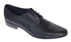 Pantofi barbati eleganti din piele naturala - Model Negru SIR085NP - Img 9
