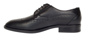 Pantofi barbati eleganti din piele naturala - Model Office Negru 708 - Img 4