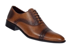 Pantofi barbati eleganti din piele naturala - Model Oxford 246 Maro - Img 7