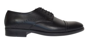 Pantofi barbati eleganti din piele naturala Negru 127N Marimea 41 - Img 4