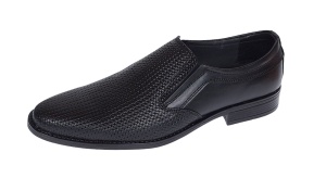 Pantofi barbati eleganti din piele naturala Negru 891N - Img 2