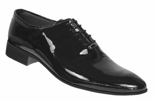 Pantofi barbati eleganti din piele naturala Negru LAC LMOD1NLAC - Img 2