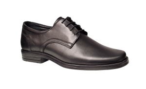 Pantofi barbati eleganti din piele naturala, politie, pompieri, jandarmi, Negru - SCVR21N - Img 1