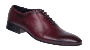Pantofi barbati eleganti din piele naturala Visiniu 024VIS - Img 3