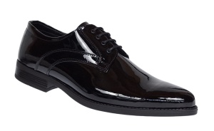 Pantofi barbati, eleganti, piele naturala, Negru LAC ROME04 - Img 4