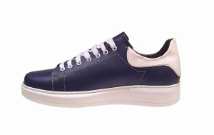 Pantofi barbati Sport din piele naturala Alb Bleu COMBAT2BL - Img 8