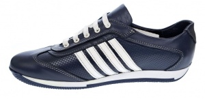 Pantofi barbati sport din piele naturala - Model bleumarin 1053BLA - Img 4