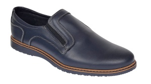 Pantofi casual barbati din piele naturala Bleumarin GKR 331ELBL - Img 6