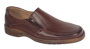 Pantofi casual barbati din piele naturala maro - Masuri pana la 47 GKR10M - Img 3