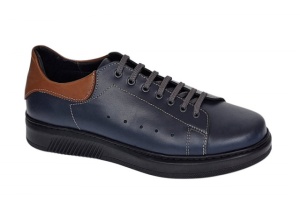 Pantofi casual barbati din piele naturala - Model Cairo Bleumarin 23XBL