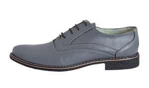 Pantofi casual barbati din piele naturala P37 Gri - Img 4
