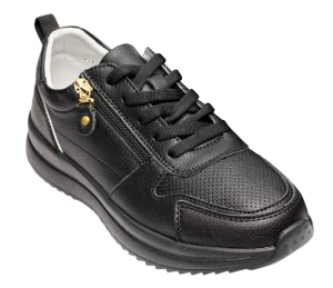 Pantofi dama casual din piele naturala - Abha Negru Marimea 38