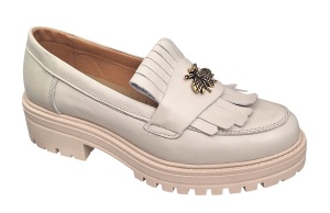 Pantofi dama casual din piele naturala Bej Latte Sasha