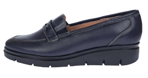 Pantofi dama casual din piele naturala, bleumarin inchis - P105BLBOX - Img 4