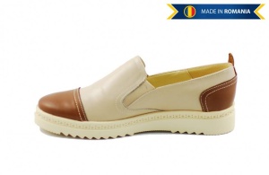 Pantofi dama casual din piele naturala bleumarin - ROV1BLM - Img 4