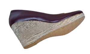 Pantofi dama casual din piele naturala box cu platforma de 7 cm MARA GRENA - Img 9