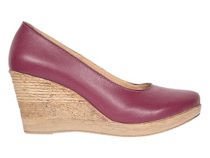 Pantofi dama casual din piele naturala box cu platforma de 7 cm Mara Grena - Img 9