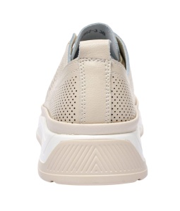 Pantofi dama casual din piele naturala cu perforatii - Karen Bej Late GSKFL9573B - Img 8
