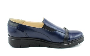 Pantofi dama casual din piele naturala, cu platforme - Made in Romania ROVI22BLM - Img 4