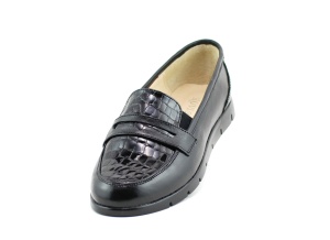 Pantofi dama casual din piele naturala, foarte comozi - P105NCROCO - Img 3