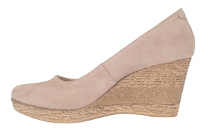 Pantofi dama casual din piele naturala intoarsa bej MARA LP3550VB - Img 9