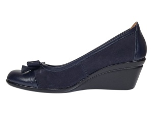 Pantofi dama casual din piele naturala intoarsa velur P1761BLM - Img 4
