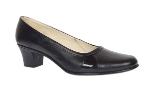 Pantofi dama casual din piele naturala Negru Box - STD34N - Img 2