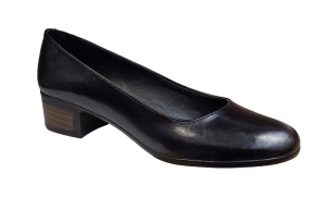 Pantofi dama casual din piele naturala Negru - STD24N