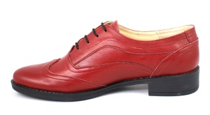 Pantofi dama, casual, din piele naturala - P29ROSU - Img 2