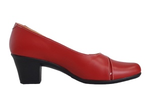 Pantofi dama comozi si eleganti din piele naturala Rosu - MVS72R - Img 5