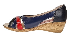Pantofi dama decupati cu platforme lucrati din piele naturala S306RNBL - Img 8