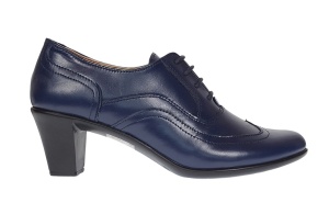 Pantofi dama din piele naturala box Bleumarin P17BL - Img 3