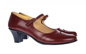 Pantofi dama eleganti din piele naturala cu toc de 5cm - P104VIST5 - Img 2