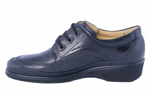 Pantofi dama medicali din piele naturala, ultra confort MED+LINE , BRD148N Negru - Img 4