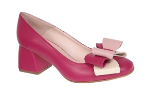 Pantofi dama office din piele naturala roz - NAB1ROZ - Img 3