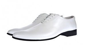 Pantofi eleganti barbati din piele naturala Enzo Class Alb - Img 2