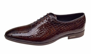 Pantofi eleganti pentru barbati piele naturala croco Maro GKR70M - Img 6
