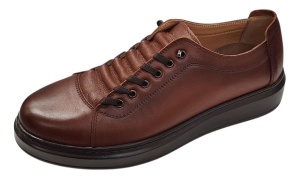 Pantofi sport-casual barbati maro din piele naturala DeSuceava RSY01M - Img 5