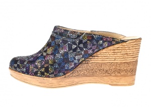Saboti dama, color, din piele naturala, cu platforme de 7 cm, Ciucaleti Shoes - Img 5