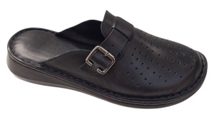 Saboti medicali dama din piele naturala de culoare neagra Med-Line RSY04N - Img 3