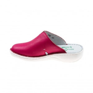 Saboti medicali femei, FUCSIA din piele naturala box, Med-Line BR298FUCSIA - Img 3