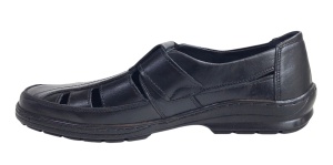 Sandale barbati casual din piele naturala - Model Negru SCV295AN - Img 3