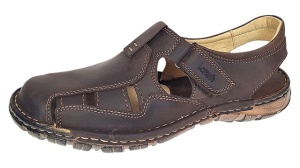Sandale barbati din piele naturala Ultra Confort Marimea 42 Maro BRD334MI - Img 5