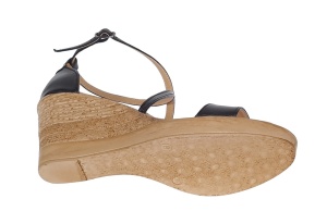 Sandale dama casual elegante din piele naturala Negru S7N2 - Img 3