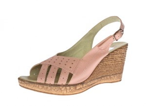 Sandale dama de vara cu platforme de 7 cm, din piele naturala, Bej, BOX, S50BEJBOX - Img 5