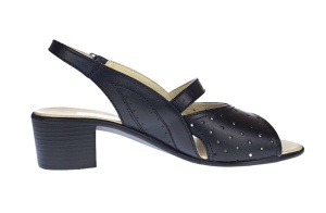 Sandale dama din piele naturala box, Negru, S32NBOX - Img 4