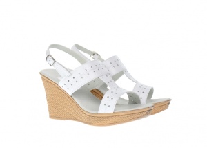 Sandale dama din piele naturala box, platforme de 8 cm S46ABOX - Img 2