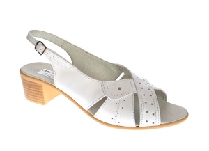 Sandale dama din piele naturala box, S34ALB
